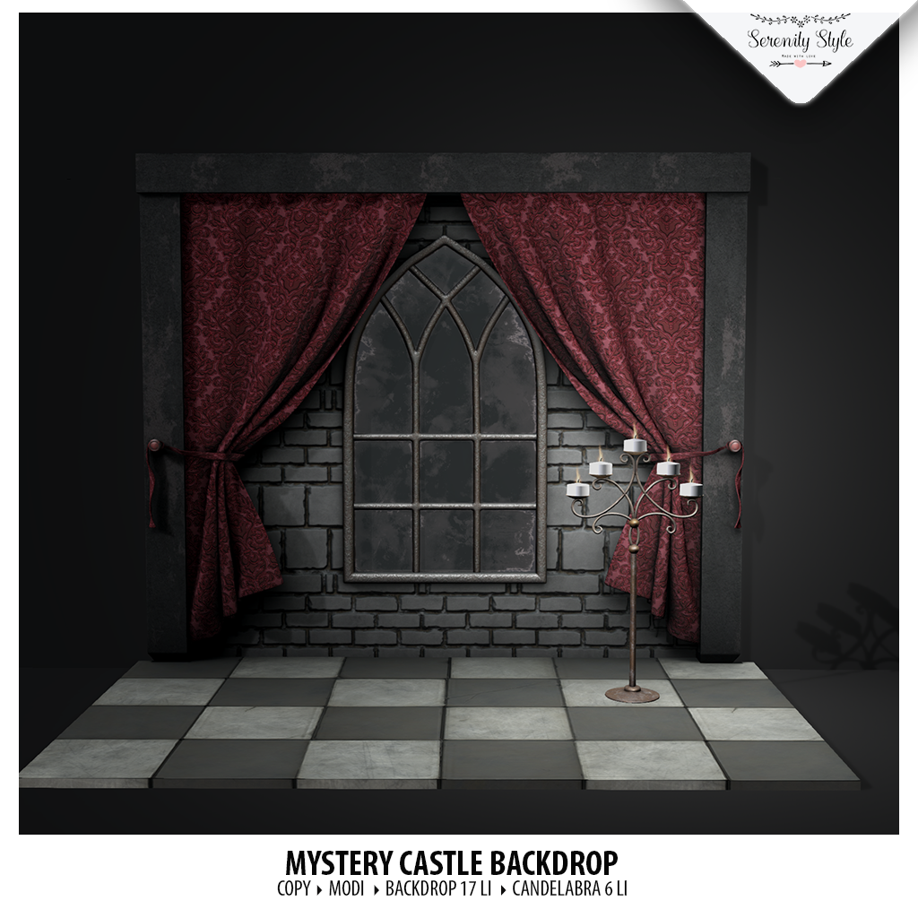 Serenity Style- Mystery Castle Backdrop
