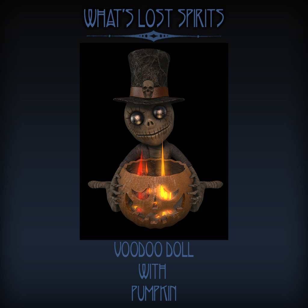 What's Lost Spirits - VooDoo Doll with Pumpkin
