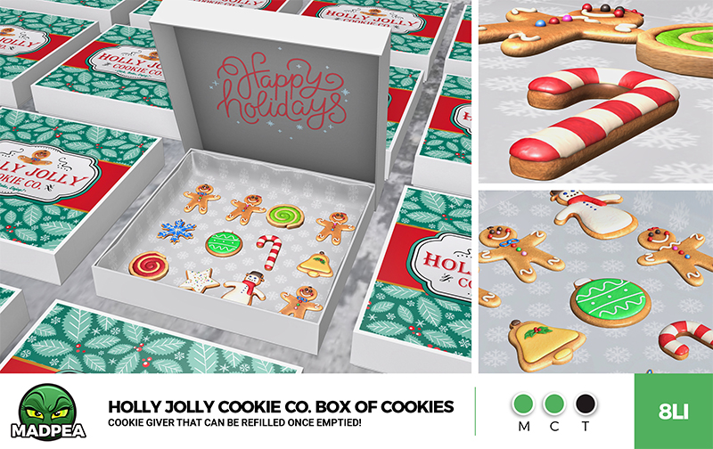MadPea - Holly Jolly Cookie Co. Box of Cookies - Web