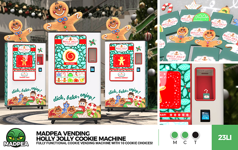 MadPea - MadPea Vending - Holly Jolly Cookie Machine - Web