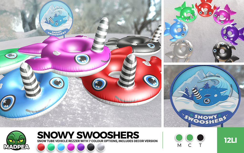 MadPea Snowy Swooshers Web Ad