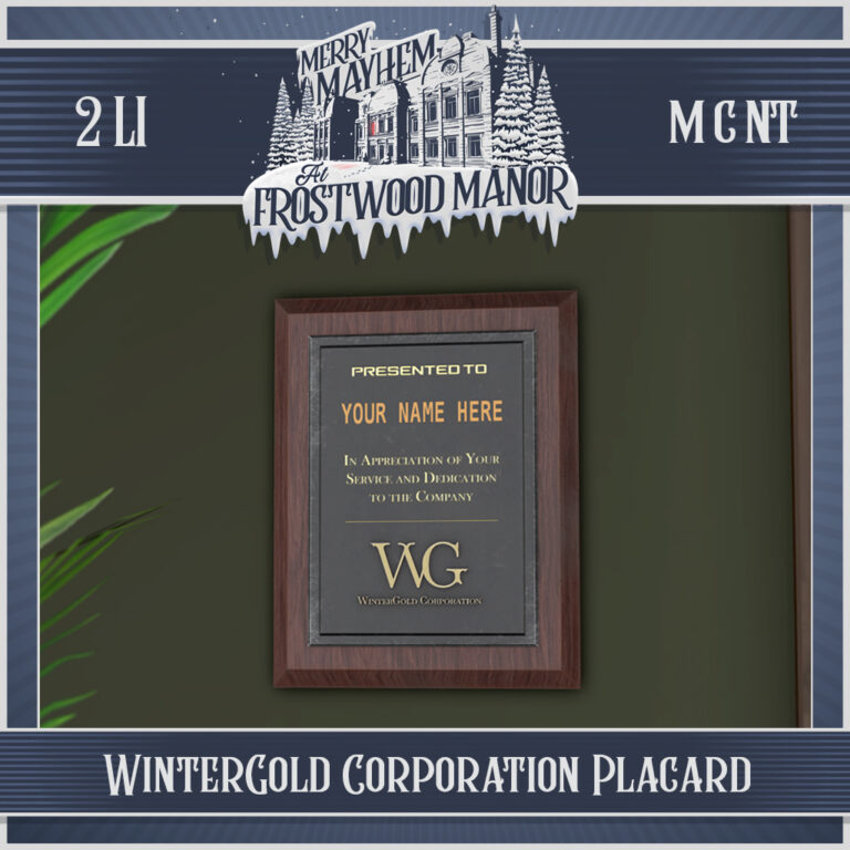 MadPea WinterGold Corporation Placard - Prize ad