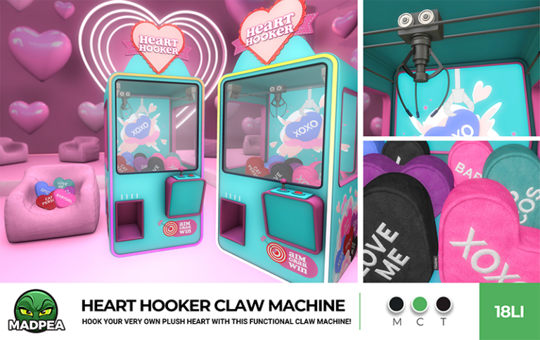 Heart Hooker Claw Machine