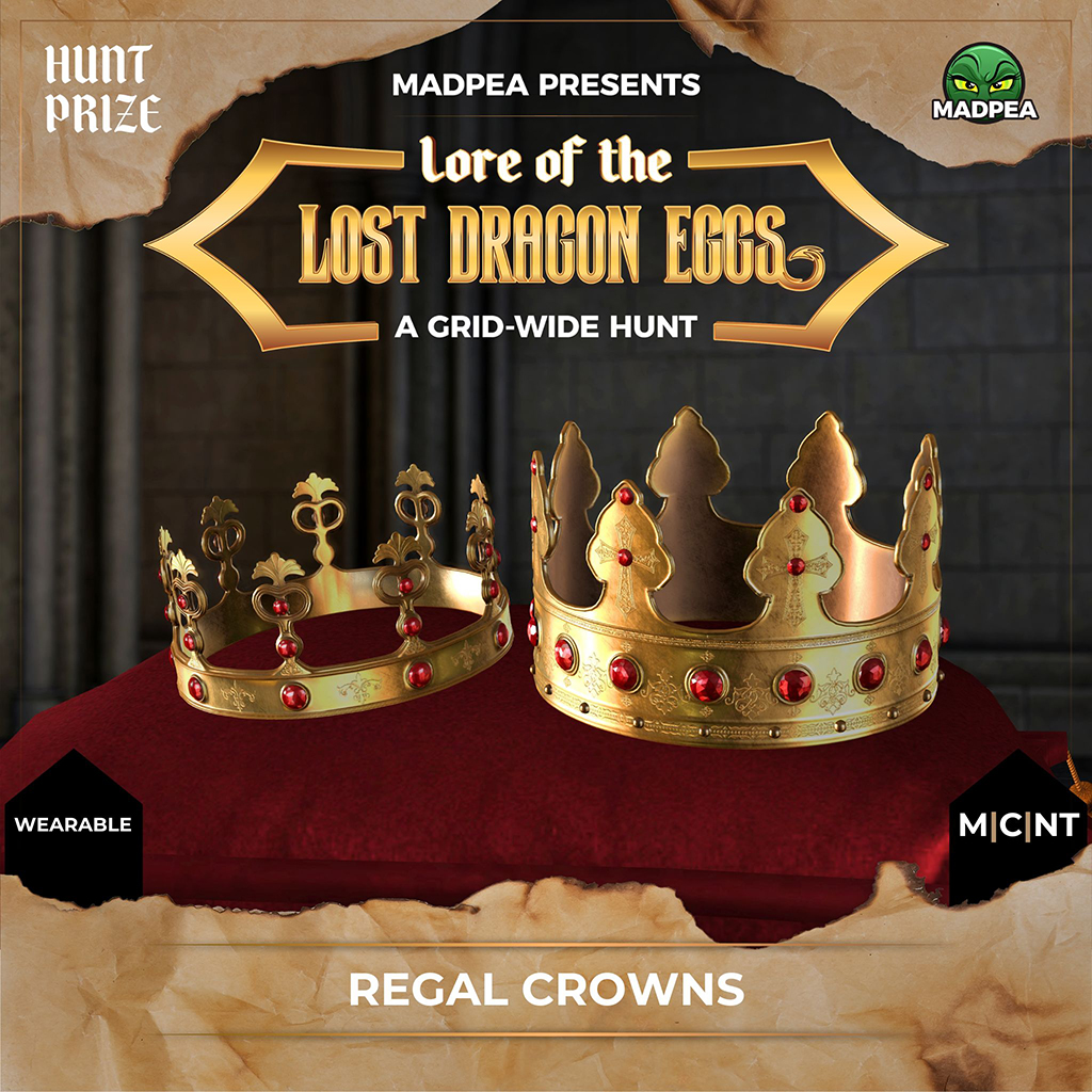 MadPea Regal Crowns - Prize Ad - Lost Dragon Eggs Prize Template