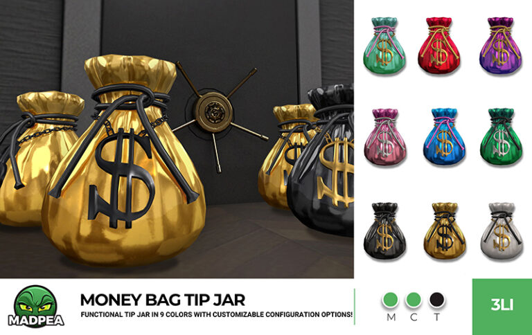 MadPea - Money Bag Tip Jar  - 3 Photo Layout