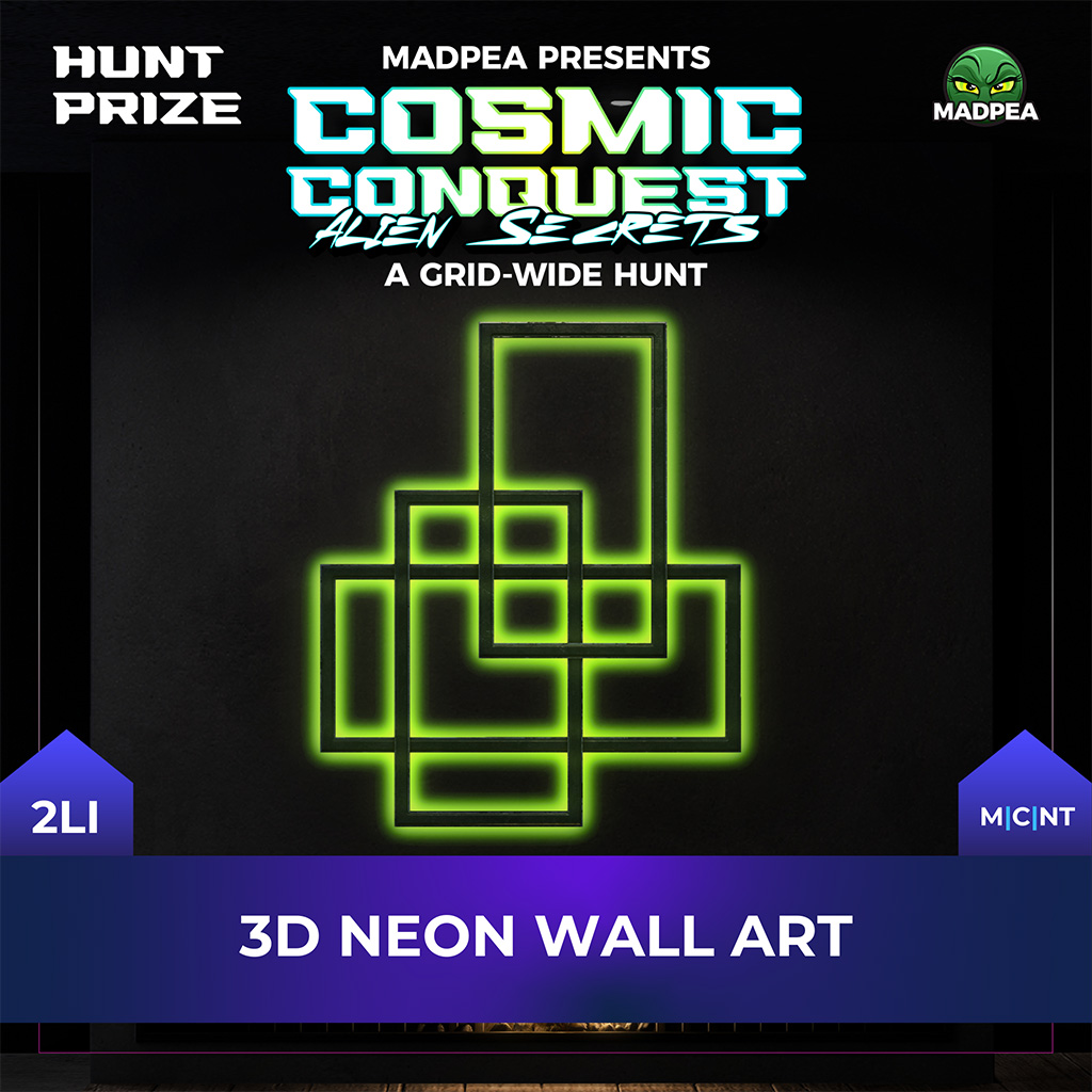 MadPea 3D Neon Wall Art - Prize AD
