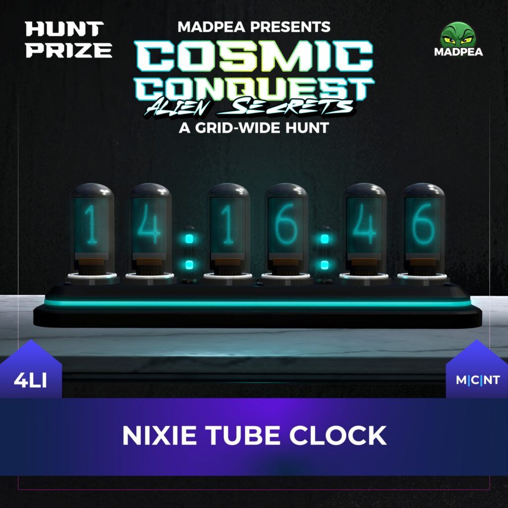 MadPea Nixie Tube Clock - Prize AD