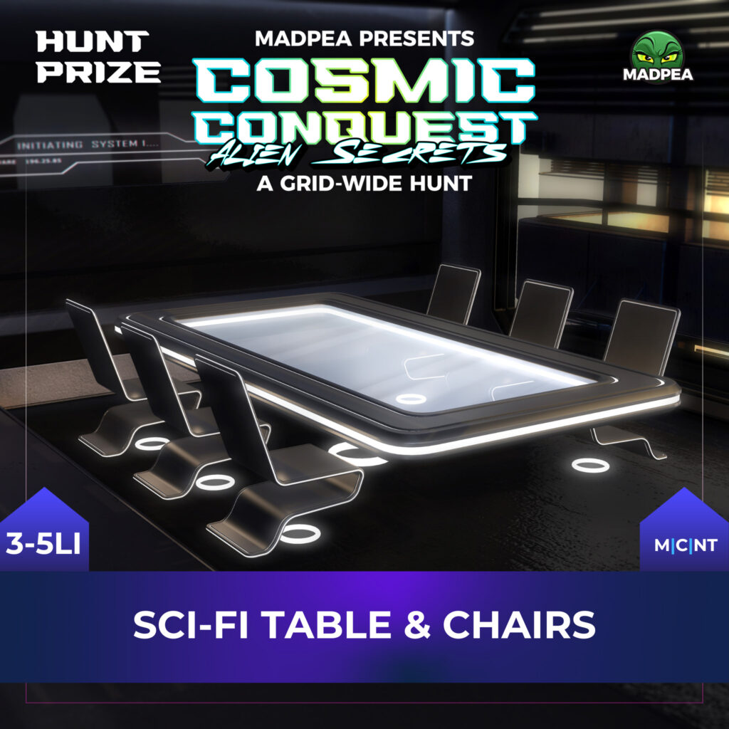 MadPea Sci-Fi Table & Chairs - Prize AD