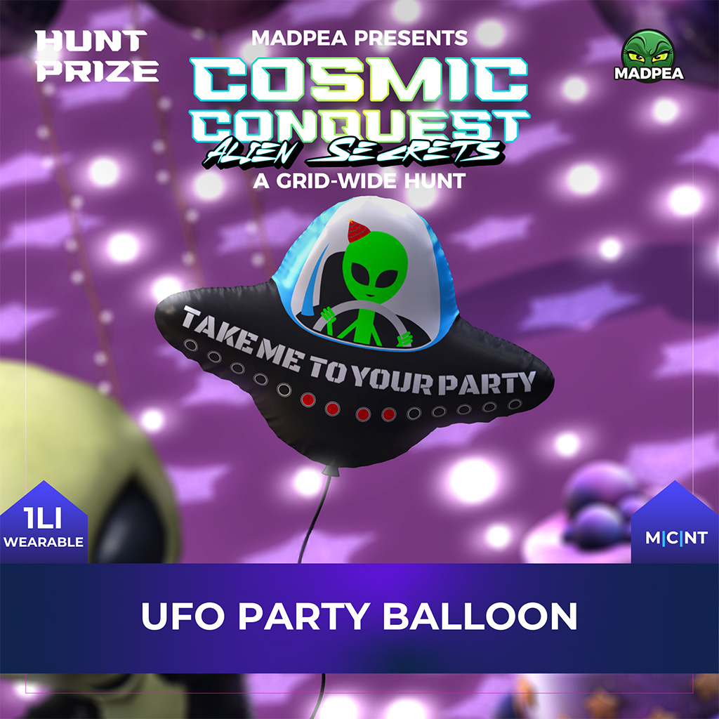 MadPea - UFO Party Balloon - Prize ad