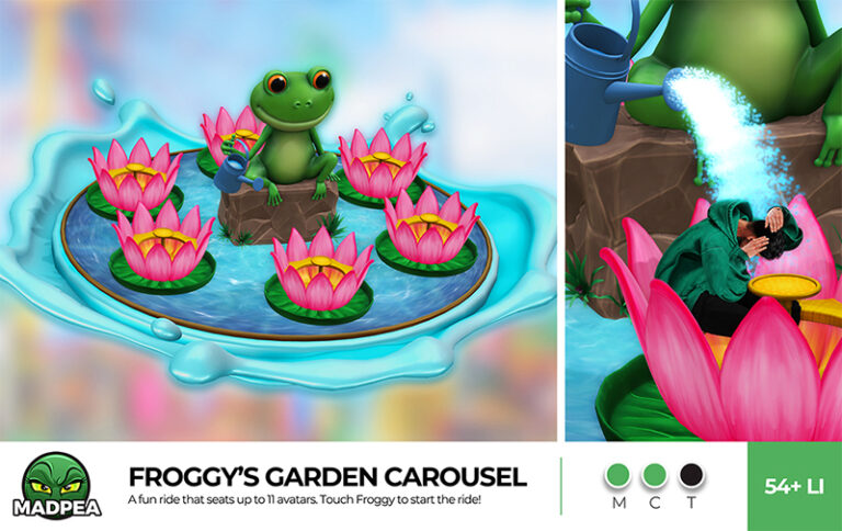 MadPea Froggy Garden Carousel 1024