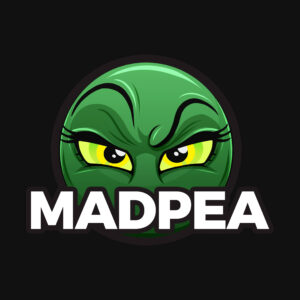 MadPea Logo Black 2021 - Square