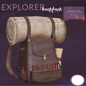 cubic cherry - Explorer Backpack - Square AD