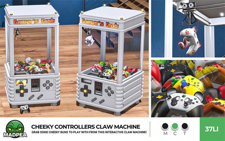 MadPea Cheeky Controllers Claw Machine - website