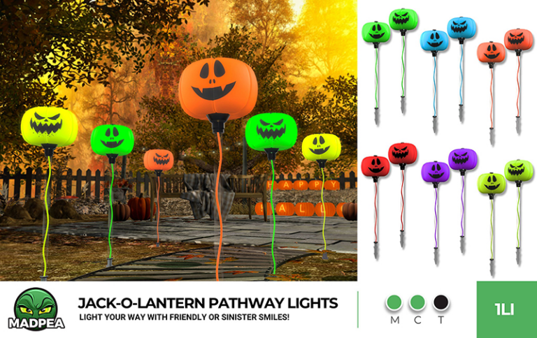 MadPea - Jack-O-Lantern Pathway Lights