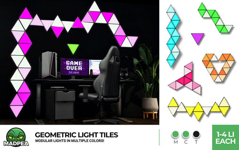 MadPea Geometric Light Tiles