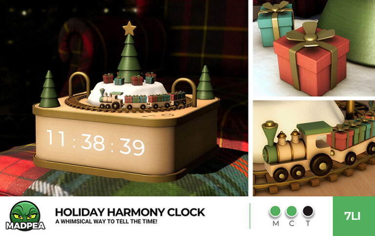 MadPea Holiday Harmony Clock