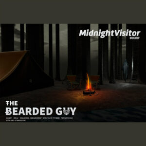 The Bearded Guy Midnight Visitor Backdrop