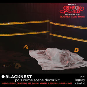 BLACK NEST CRIME SCENE DECOR KIT Prize