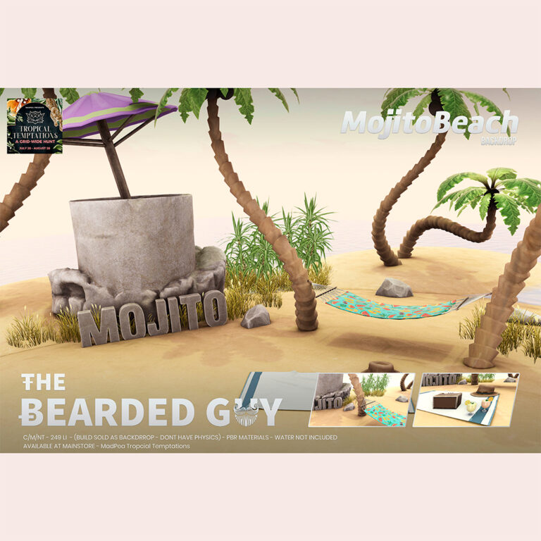 The Bearded Guy - Mojito Beach Backdrop