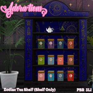 Adora-tions - Zodiac Tea Shelf Ad - Gacha Arcana Vault Prize
