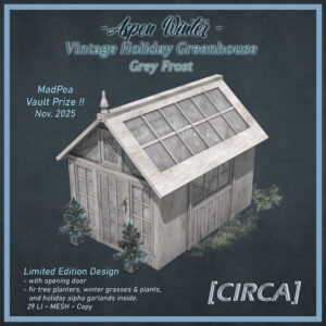 [CIRCA] - Aspen Winter - Vintage Holiday Greenhouse - Vault Prize