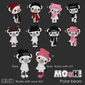 MOoH! Polar bears gacha key