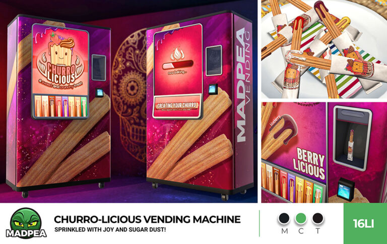 MadPea Churro-Licious Vending Machine - 3 Photo Layout