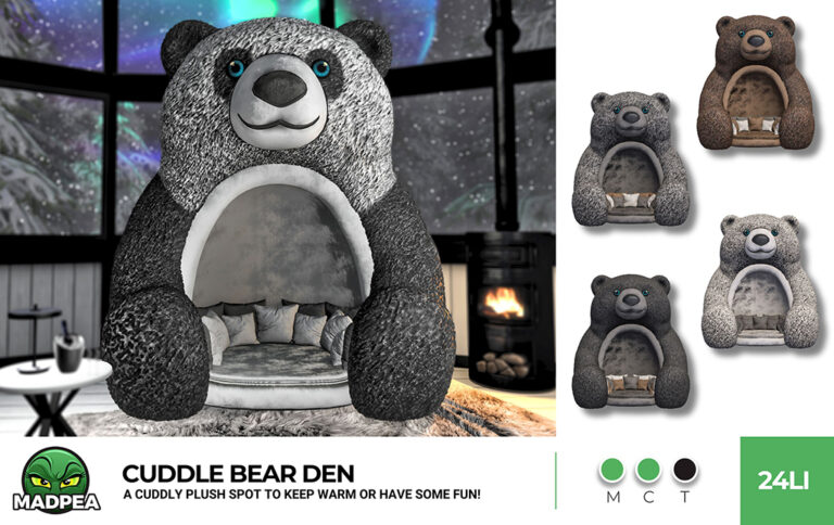 MadPea Cuddle Bear Den - 3 Photo Layout