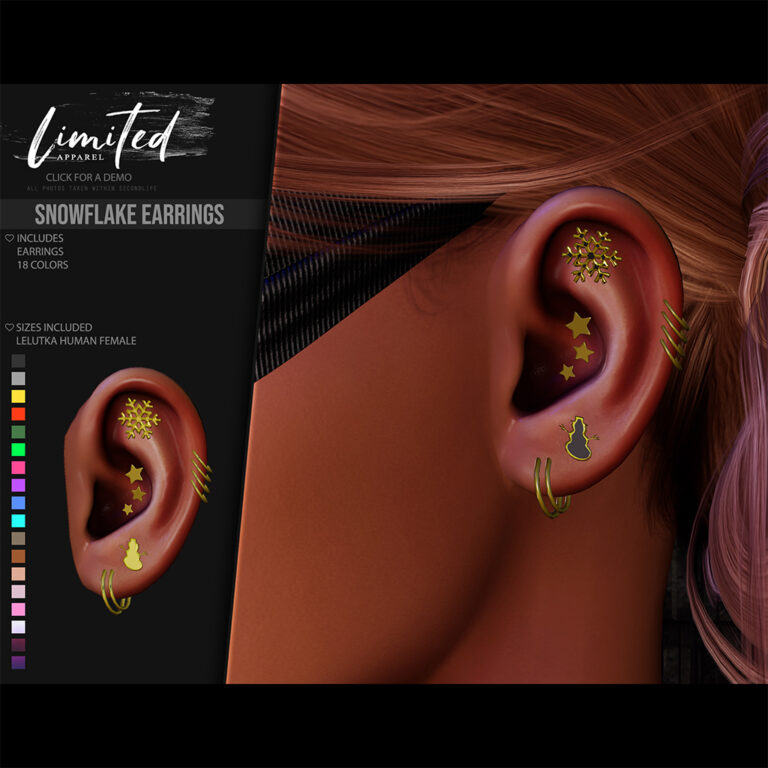 Limited Apparel - Snowflake Earrings