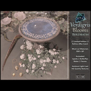 3rd Eye - Verdigris Blooms Exclusive Birdbath Vault Prize