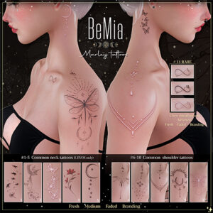 BeMia. Marly tattoo Set - Gacha Arcana