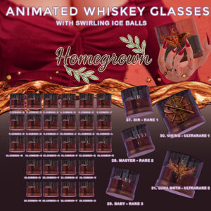 Homegrown Animated Whiskey Glass Gacha