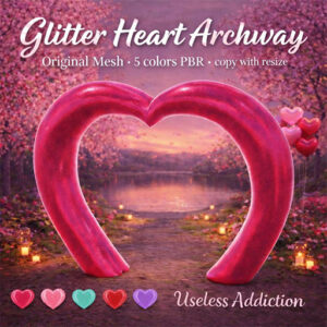 Useless Addiction - Glitter Heart Archway Vault Prize