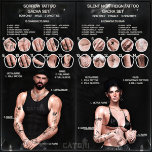 catori. Tatto Sets