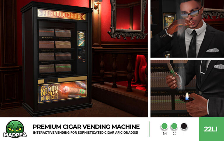MadPea Premium Cigar Vending Machine - 3 Photo Layout