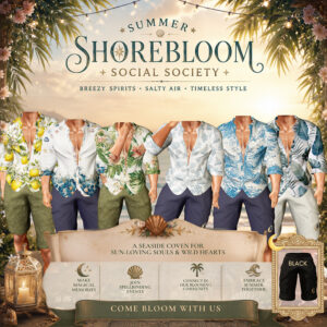AFTR the Fact Couture - ShoreBloom Men's Shirt and Shorts -MadPea Summer Event)