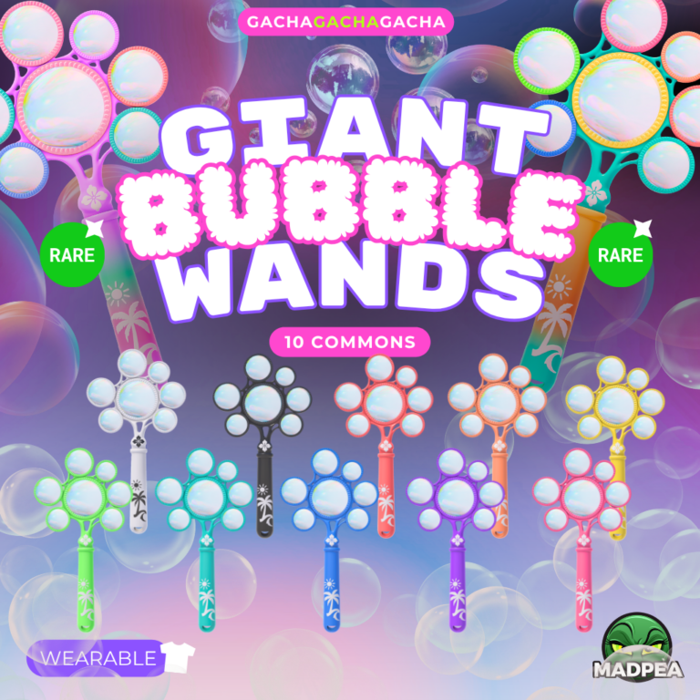 MadPea Giant Bubble Wands Gacha