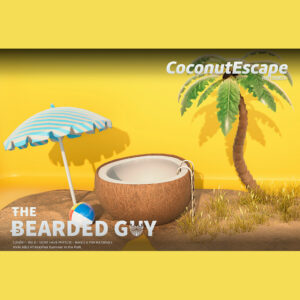 The Bearded Guy - Coconut Escape Backdrop - MADPEA