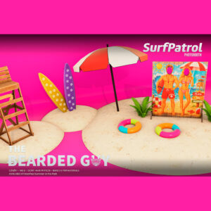 The Bearded Guy - Surf Patrol Backdrop - MADPEA