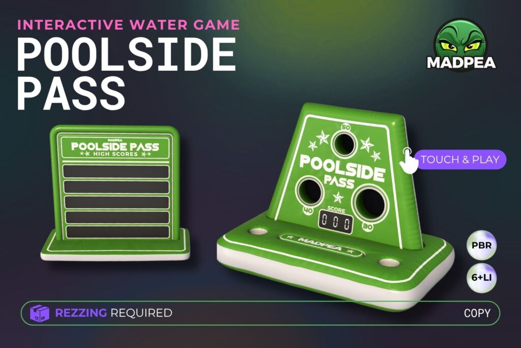 MadPea Poolside Pass - In-World Ad