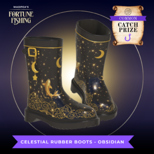 Celestial Rubber Boot - Obsidian