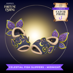 Common Prize Celestial Fish Slippers Midnight