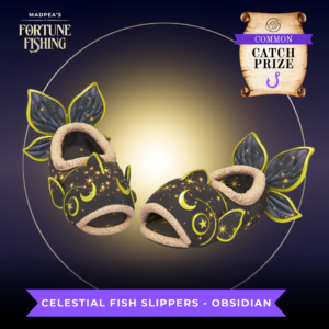 Common Prize Celestial Fish Slippers Obsidian
