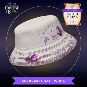 Common Prize Koi Bucket Hat - White