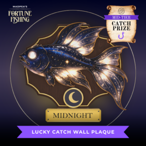 Lucky Catch Wall Plaque - Midnight