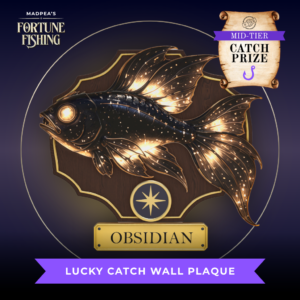 Lucky Catch Wall Plaque - Obsidan