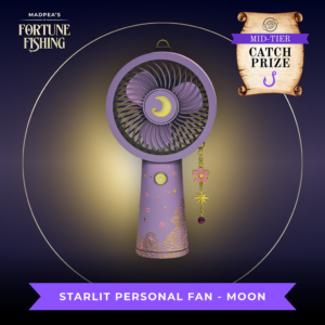 Mid - Tier Prize Starlit Personal Fan - Moon
