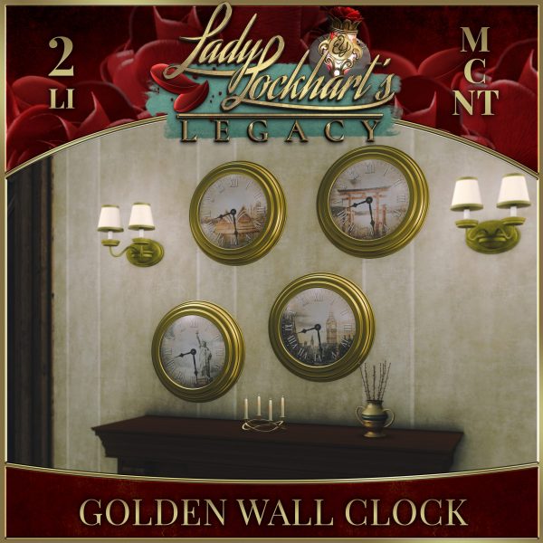 MadPea Golden Wall Clock - Prize Ad